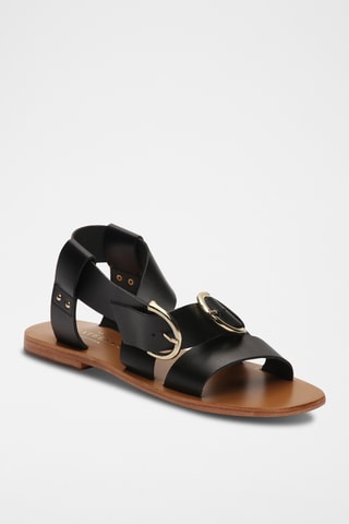 Sandales en cuir Abhayd - Noir