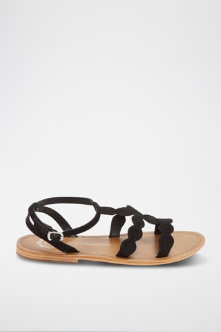 Sandales en cuir Thuja - Noir