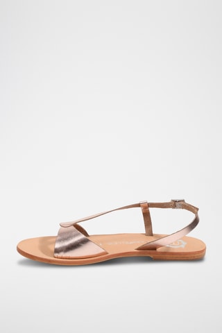 Sandales en cuir Amadrya - Doré rose