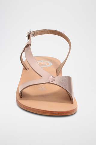 Sandales en cuir Amadrya - Doré rose