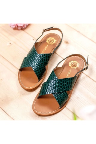 Sandales en cuir Sibella - Vert
