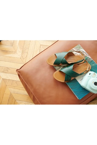 Sandales en cuir Sibella - Vert