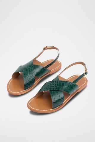Sandales en cuir Sibella - Vert
