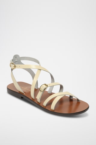 Sandales en cuir Abhiri - Blanc