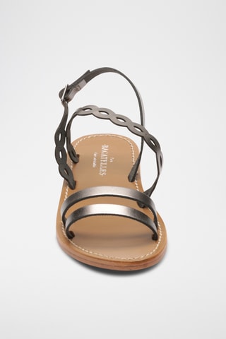 Sandales en cuir Agrata - Gris