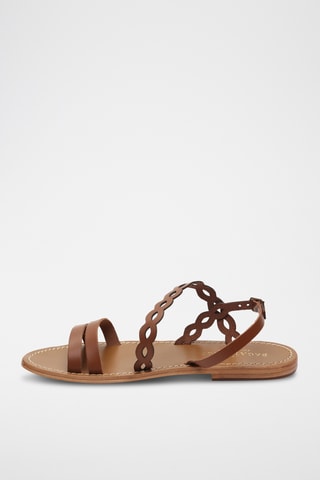 Sandales en cuir Agrata - Marron