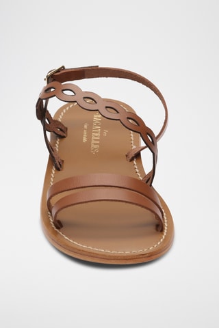 Sandales en cuir Agrata - Marron
