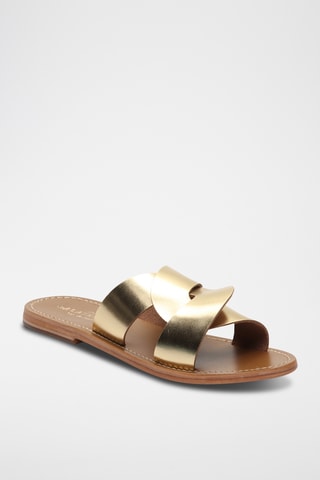 Mules en cuir Aditri - Doré