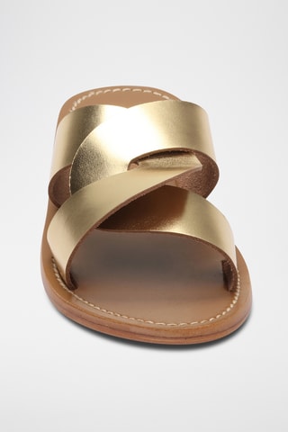 Mules en cuir Aditri - Doré