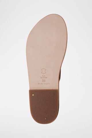 Mules en cuir Aditri - Doré