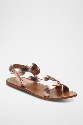 Sandales en cuir Arianna - Doré rose