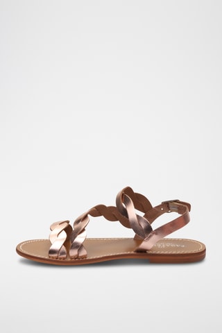 Sandales en cuir Arianna - Doré rose