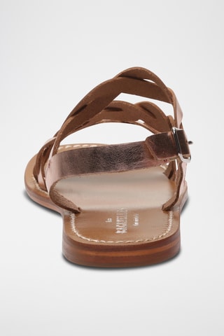 Sandales en cuir Arianna - Doré rose
