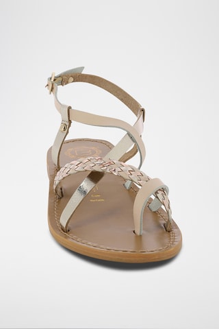 Sandales en cuir Garita - Rose et doré