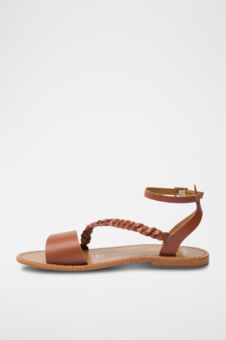 Sandales en cuir Belgrade - Beige et marron
