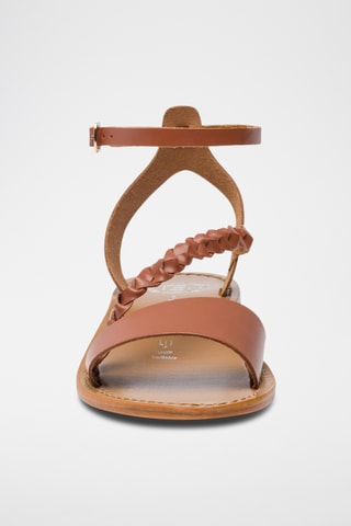 Sandales en cuir Belgrade - Beige et marron