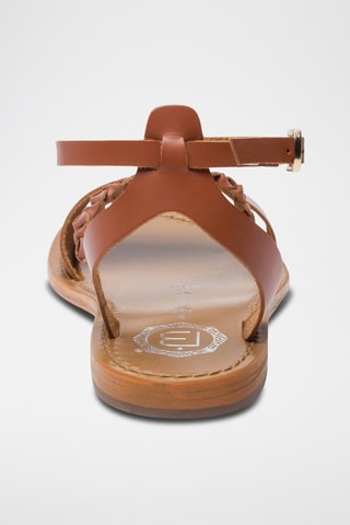 Sandales en cuir Belgrade - Beige et marron
