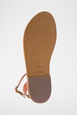 Sandales en cuir Belgrade - Beige et marron