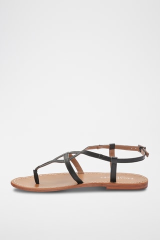 Sandales en cuir Confite - Noir
