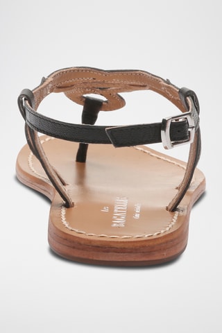 Sandales en cuir Confite - Noir