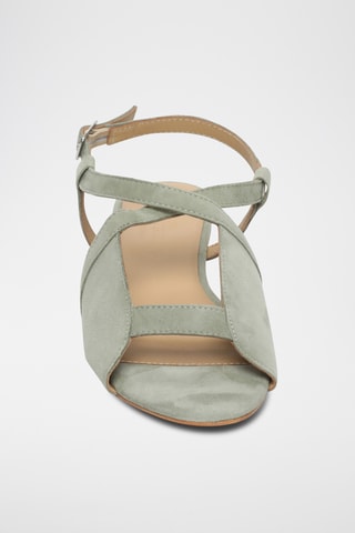 Sandales en cuir de chèvre nubuck Loberia - Kaki