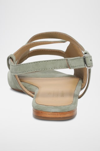 Sandales en cuir de chèvre nubuck Loberia - Kaki