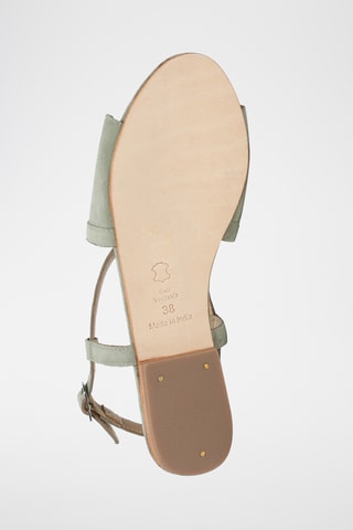 Sandales en cuir de chèvre nubuck Loberia - Kaki