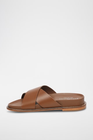 Mules en cuir Beryl - Camel