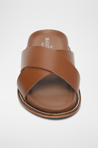 Mules en cuir Beryl - Camel