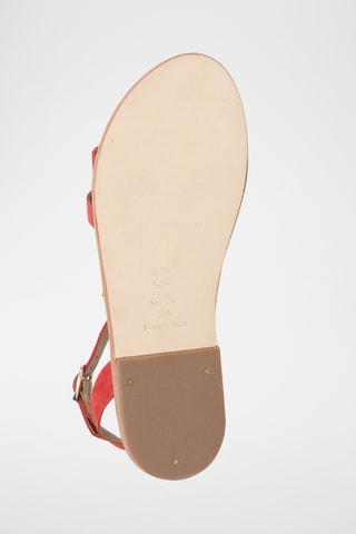 Spartiates en cuir de chèvre nubuck Malini - Rouge