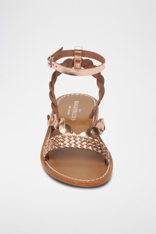 Sandales en cuir Anita - Doré rose