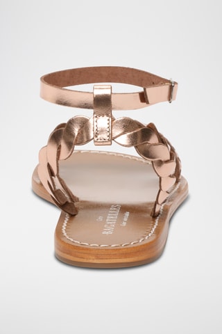 Sandales en cuir Anita - Doré rose