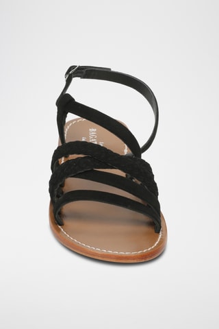Sandales en cuir de chèvre Myrtille - Noir