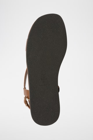 Sandales en cuir de mouton nappa Azahar - Camel