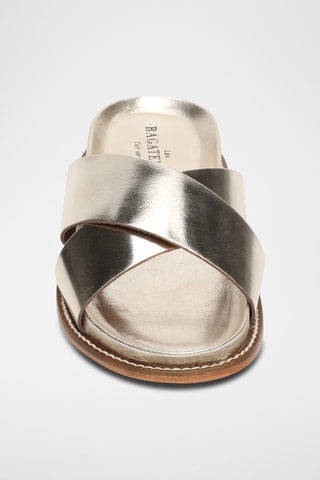 Mules en cuir Beryl - Doré