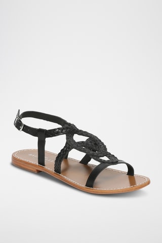Sandales en cuir Catalina - Noir
