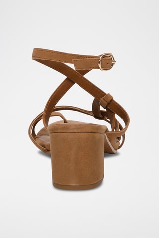Sandales à talons en nubuck Kanieti - Marron