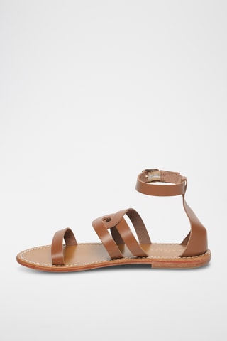 Spartiates en cuir Gia - Camel
