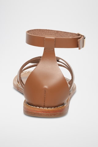 Spartiates en cuir Gia - Camel