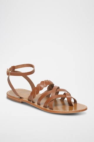 Spartiates en cuir Loano - Camel
