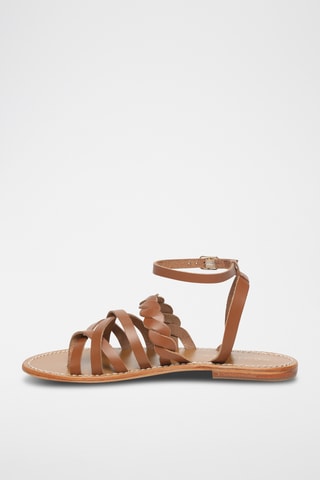 Spartiates en cuir Loano - Camel