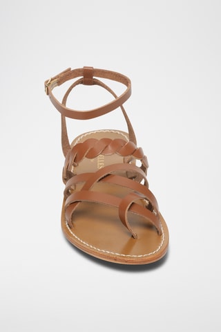 Spartiates en cuir Loano - Camel