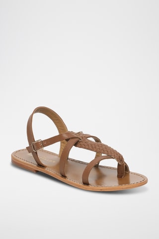 Sandales Xylia en cuir de chèvre - Camel