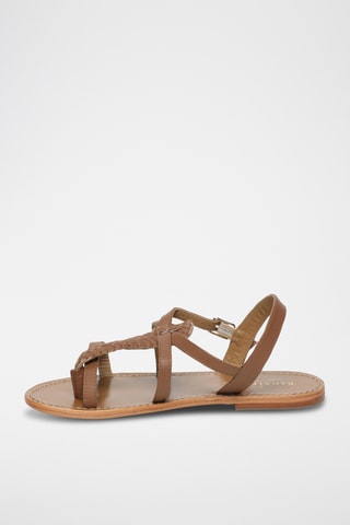 Sandales Xylia en cuir de chèvre - Camel