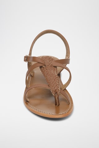 Sandales Xylia en cuir de chèvre - Camel