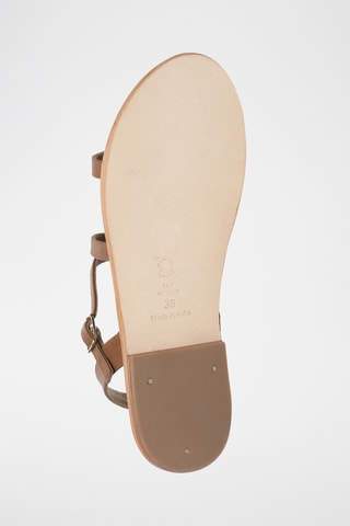 Sandales Xylia en cuir de chèvre - Camel