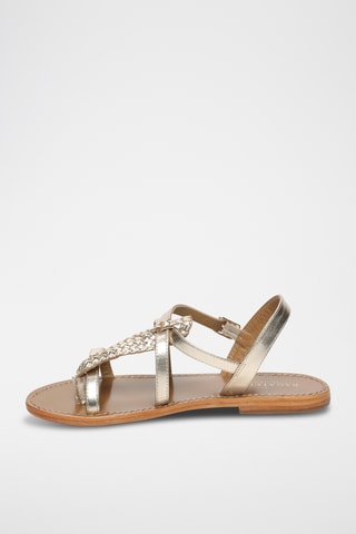 Sandales Xylia en cuir de chèvre - Doré