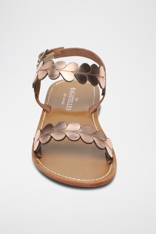 Sandales en cuir Domizia - Doré rose