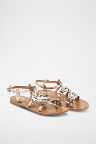 Sandales en cuir Graham - Doré