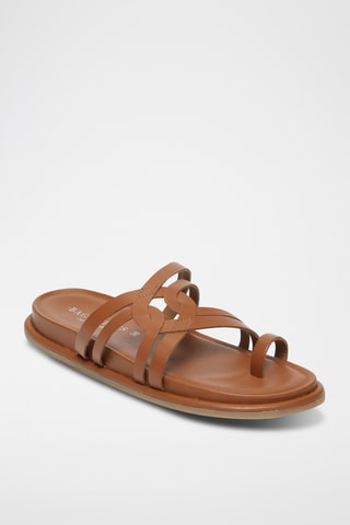 Sandales en cuir Crema - Camel